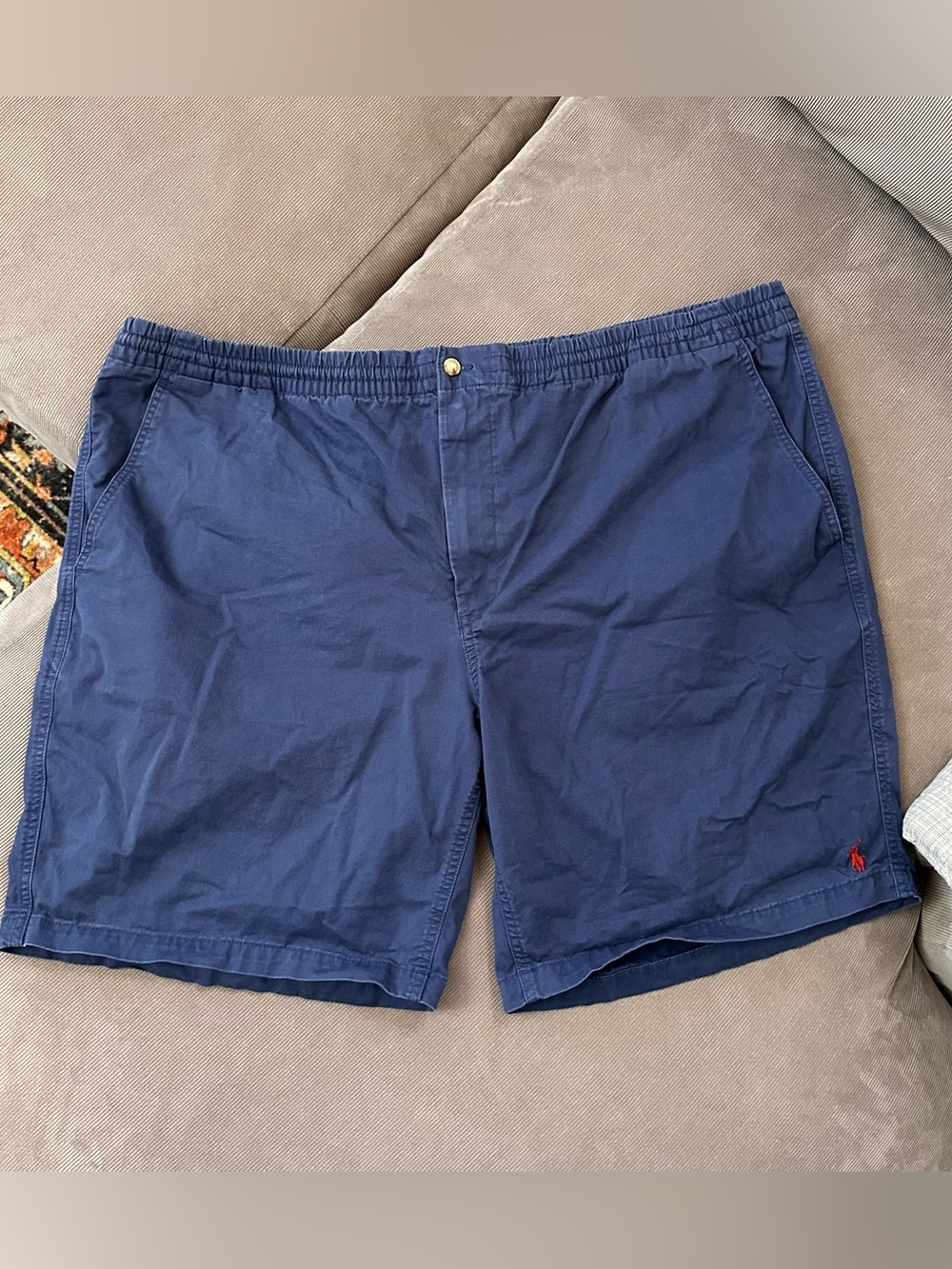 Polo Ralph Lauren Men’s Classic Fit Prepster Shorts Navy Blue Big & Tall 3XLT